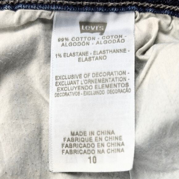 Levi's Women's 515 Bootcut Denim Jeans Studded Back Pocket Dark Wash Size 10 - Picture 13 of 16